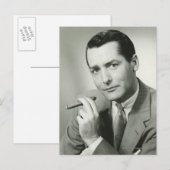 Businessman Smoking Cigar Briefkaart (Voorkant / Achterkant)