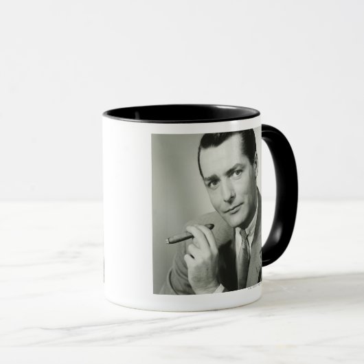 Businessman Smoking Cigar Mok (Voorkant rechts)