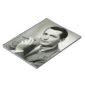 Businessman Smoking Cigar Notitieboek (Linkerzijde)
