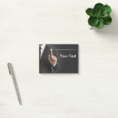 Businessman touchscreen anthracite concept post-it® notes (Kantoor)