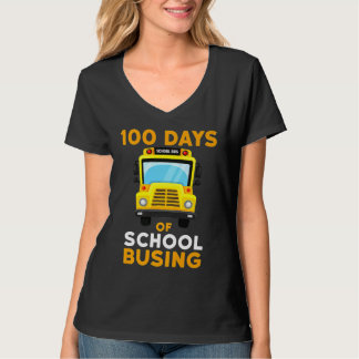 Busing School Bus Driver 100 Days Of School Boys G T-shirt