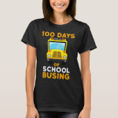 Busing School Bus Driver 100 Days Of School Boys G T-shirt (Voorkant)