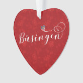 Büsingen Flag Heart, Büsingen am Hochrhein Ornament (voorkant)