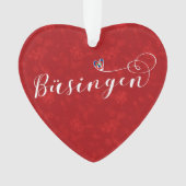 Büsingen Flag Heart, Büsingen am Hochrhein Ornament (voorkant)