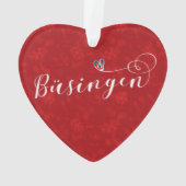 Büsingen Flag Heart, Büsingen am Hochrhein Ornament (achterkant)