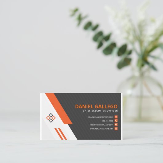 Businnes Card Visitekaartje (Staand voorkant)