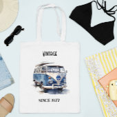  busje in Delfts Blauw aanpasbaar Tote Bag