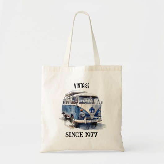  busje in Delfts Blauw aanpasbaar Tote Bag (Voorkant)