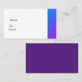 Buskaart basic paarse visitekaartje (Voorkant / Achterkant)