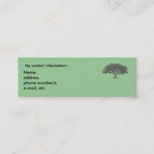 Buskaart - Genalogisch onderzoek Mini Visitekaartje