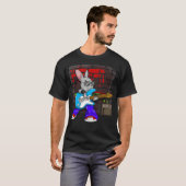 Busking Guitar Player Jump Jive Bunny T-shirt (Voorkant volledig)