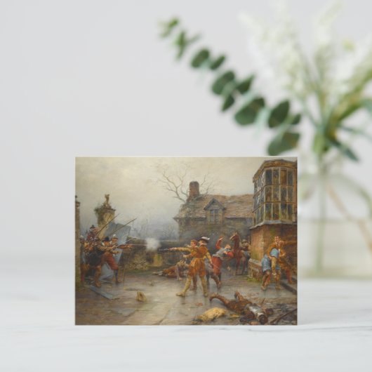 Buskruit Plot - Laatste Stand in Holbeche House Briefkaart (Staand voorkant)