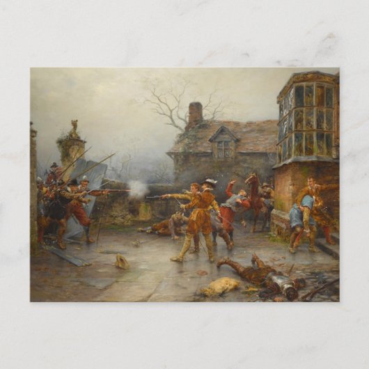 Buskruit Plot - Laatste Stand in Holbeche House Briefkaart (Voorkant)