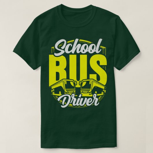 Busman Operator Buses-taak T-shirt (Design voorkant)