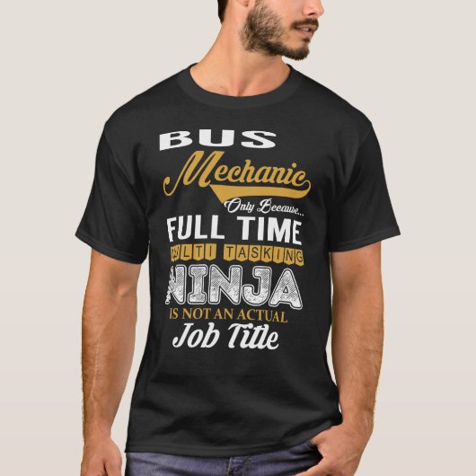 Busmechanische multitasking t-shirt (Voorkant)