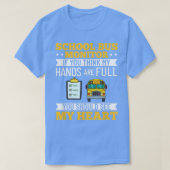 Busmonitor Schoolbusassistent-assistent waardering T-shirt (Design voorkant)
