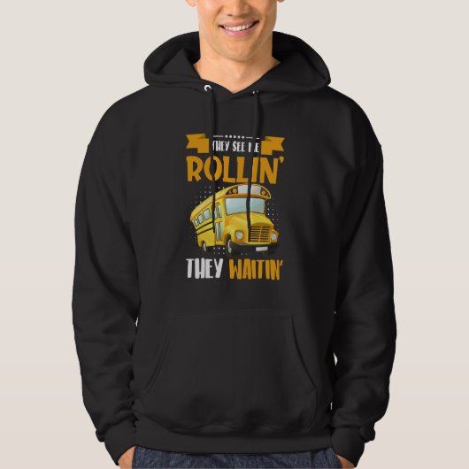 Busontwerp voor de chauffeur van een schoolbus of hoodie (Voorkant)