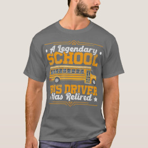 Busontwerp voor schoolbus- of touringcarchauffeur t-shirt