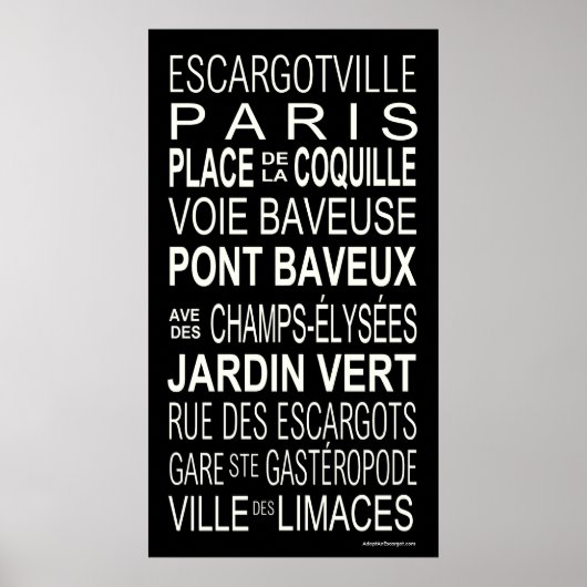 Busroll.Escargot.deux Poster (Voorkant)