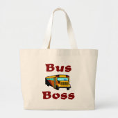 Buss Boss. School Bus Driver Bag. Grote Tote Bag (Voorkant)