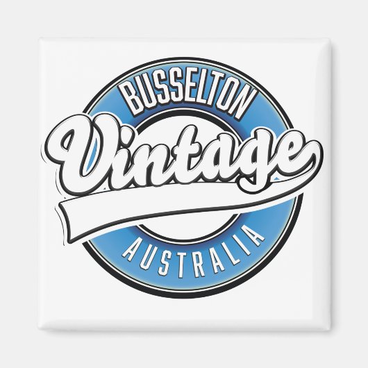 Busselton australia  logo magneet (Voorkant)