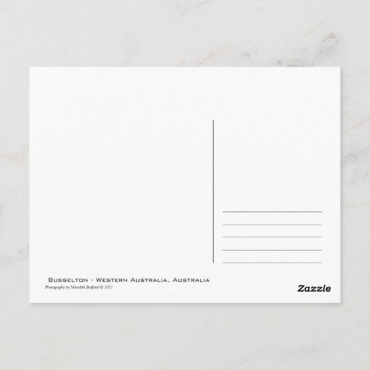 Busselton Briefkaart (Achterkant)