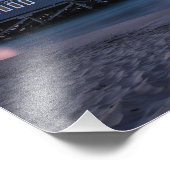 Busselton Jetty in Dusk Foto Afdruk (Hoek)