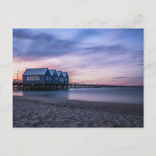 Busselton Jetty in het Briefkaart Dusk (Voorkant)