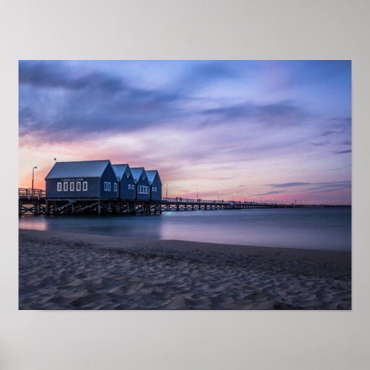 Busselton Jetty in het Poster Dusk (Voorkant)
