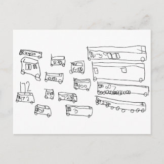 Bussen Briefkaart
