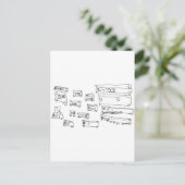 Bussen Briefkaart (Staand voorkant)