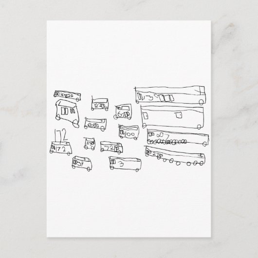 Bussen Briefkaart (Voorkant)