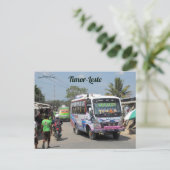 Bussen naar Baucau Timor Leste Briefkaart (Staand voorkant)