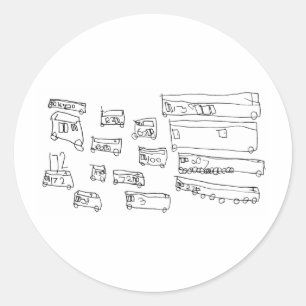 Bussen Ronde Sticker