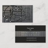 Bussenkaart voor technische toepassingen visitekaartje (Voorkant / Achterkant)