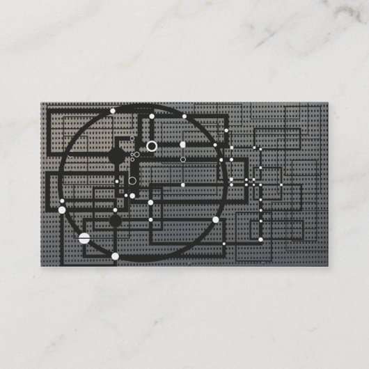 Bussenkaart voor technische toepassingen visitekaartje (Voorkant)