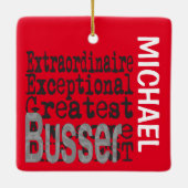 Busser Extraordinaire CUSTOM Keramisch Ornament (Achterkant)