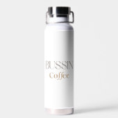 Bussin Coffee, Leuk Caffeine Liefhebber Cadeau Waterfles (Achterkant)