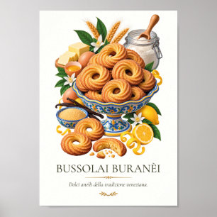Bussolai Buranèi – Italiaans dessert uit grootmoed Poster