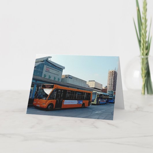 busstation van Sheffield Kaart (Voorkant)