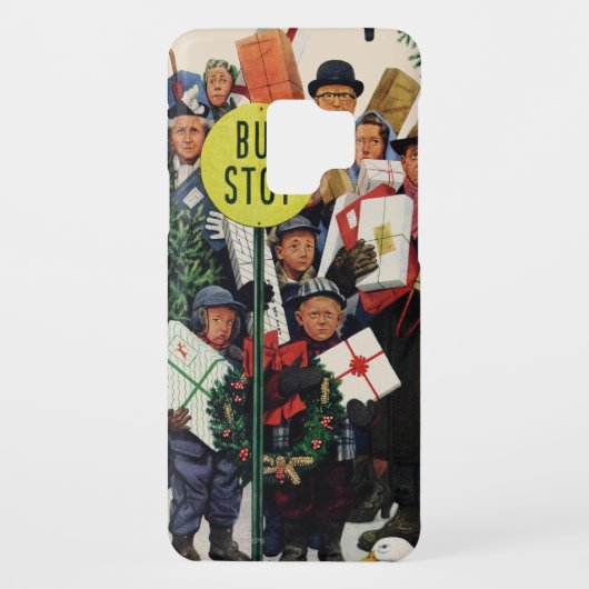 Busstop voor Kerstmis Case-Mate Samsung Galaxy Hoesje (Achterkant)