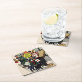 Busstop voor Kerstmis Kartonnen Onderzetters (Insitu)