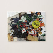 Busstop voor Kerstmis Legpuzzel (Horizontaal)