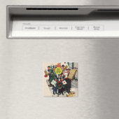 Busstop voor Kerstmis Magneet (Insitu (Vaatwasser))