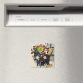 Busstop voor Kerstmis Magneet (Insitu (Vaatwasser))