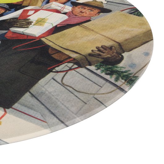 Busstop voor Kerstmis Snijplank (Hoek)