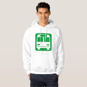 Bussymbool - Groen gras Hoodie (Voorkant volledig)