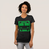 Bussymbool - Groen gras T-shirt (Voorkant volledig)