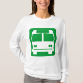 Bussymbool - Groen gras T-shirt (Voorkant)