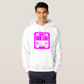 Bussymbool - Magenta Hoodie (Voorkant volledig)